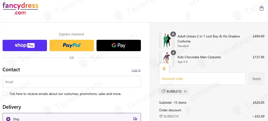 Fancy Dress coupon code: 10% off with BUBBLE10. Tested and valid as 1 year ago.