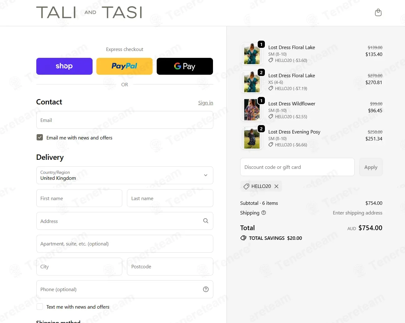 Tasi Travels coupon code: $20 off with HELLO20. Tested and valid as 6 months ago.