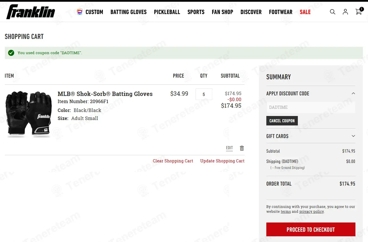 Franklin Sports coupon code: Sale off with DADTIME. Tested and valid as 4 days ago.