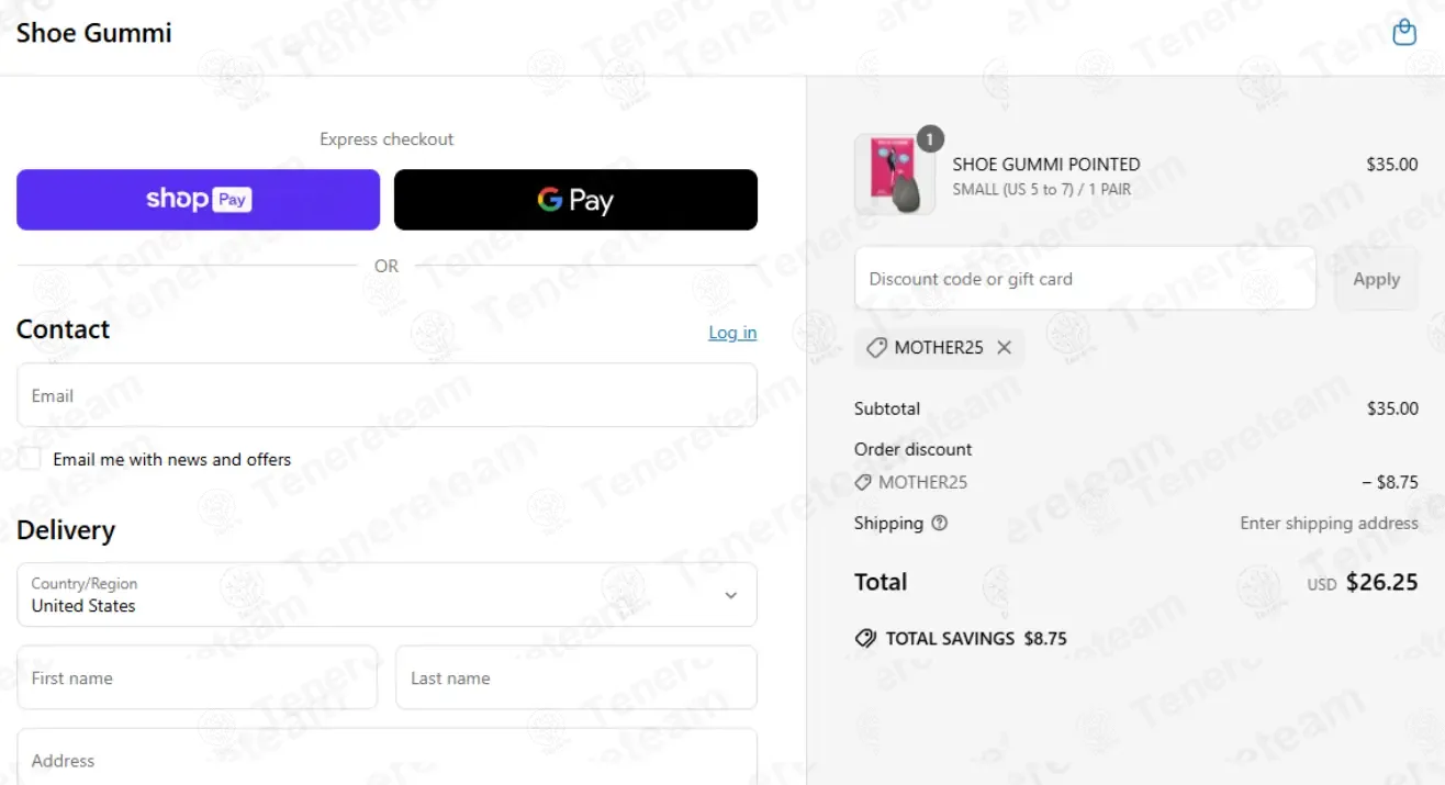 Shoe Gummi coupon code: 25% off with MOTHER25. Tested and valid as 6 months ago.