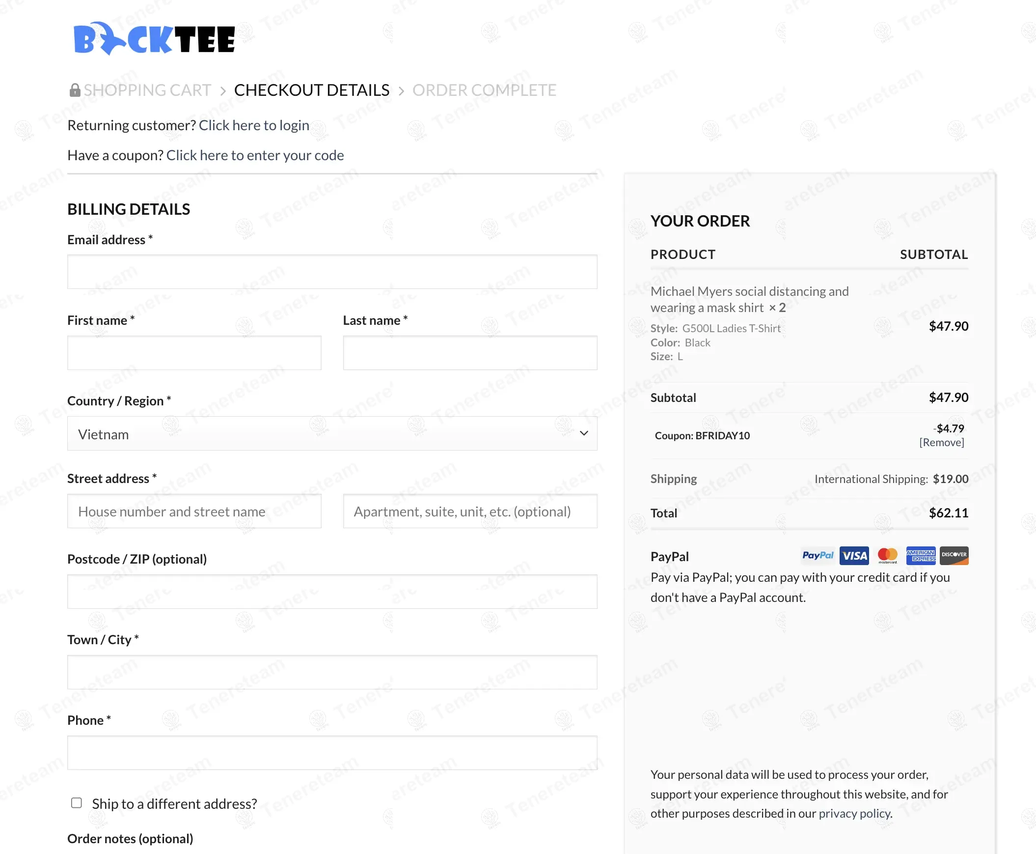 Bucktee apply coupon code