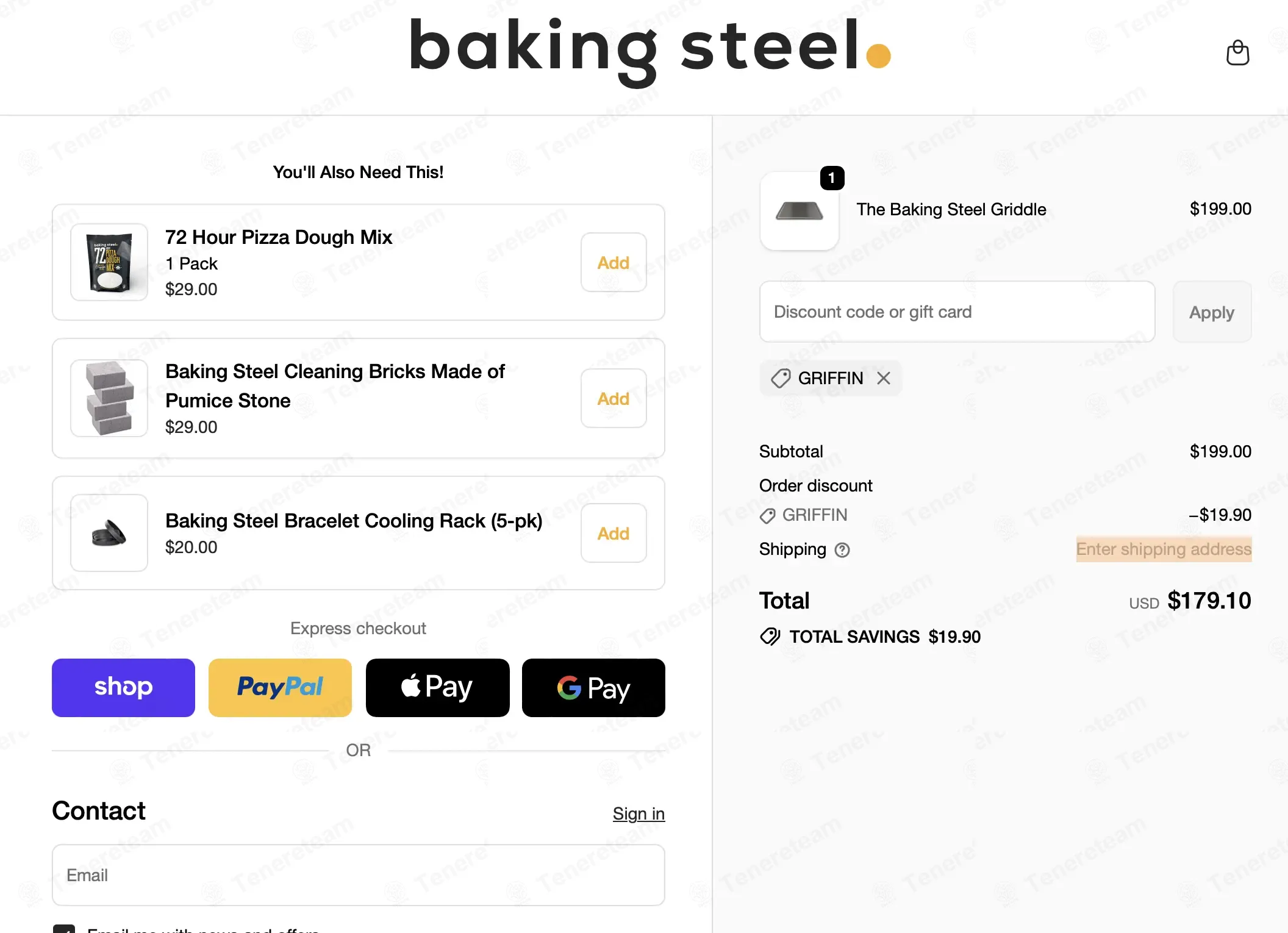 Baking Steel coupon code: 10% off with GRIFFIN. Tested and valid as 2 months ago.