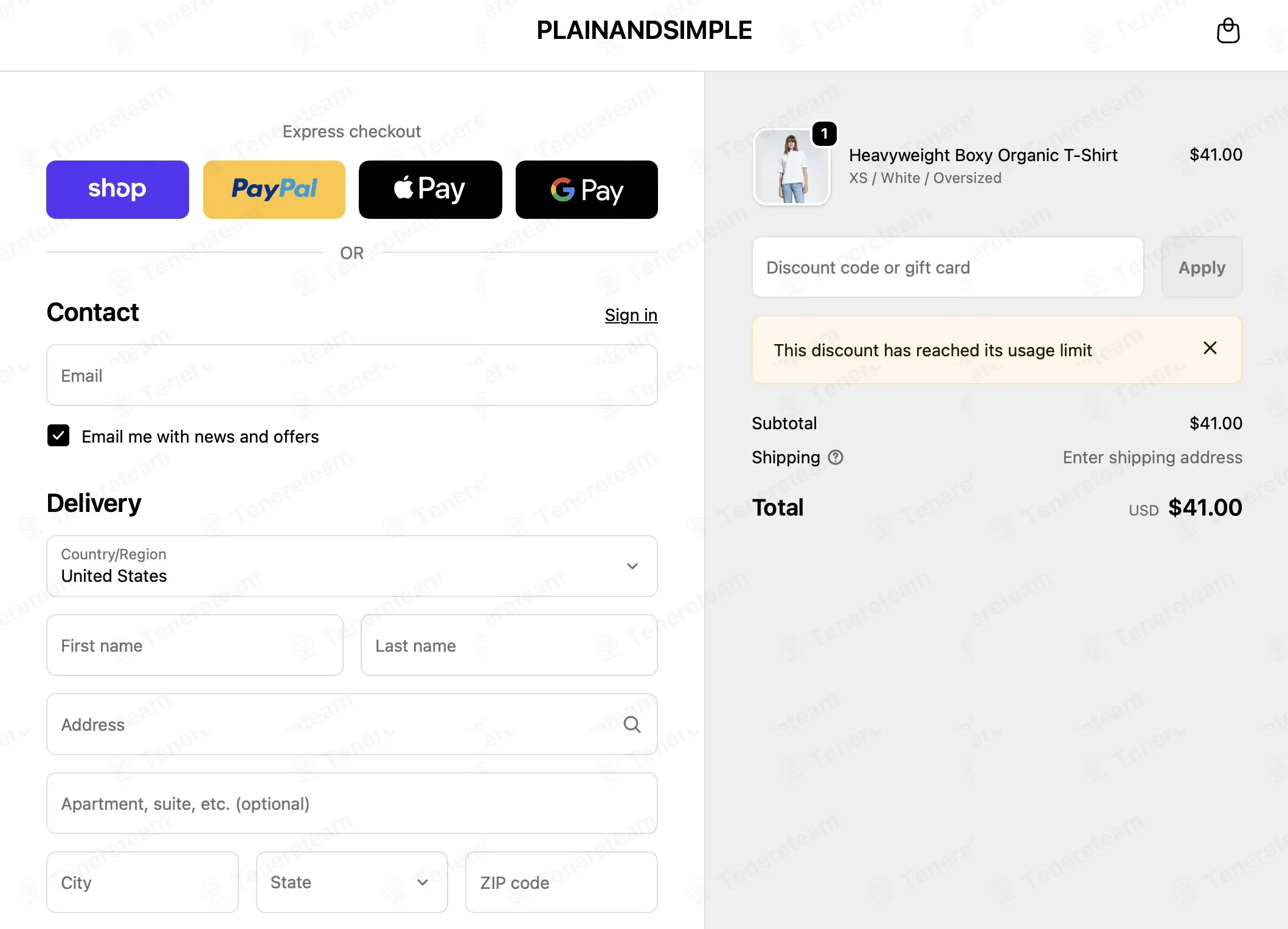 Plainandsimple coupon code: 10% off with WELCOME10LV5XMNP8. Tested and valid as 4 months ago.