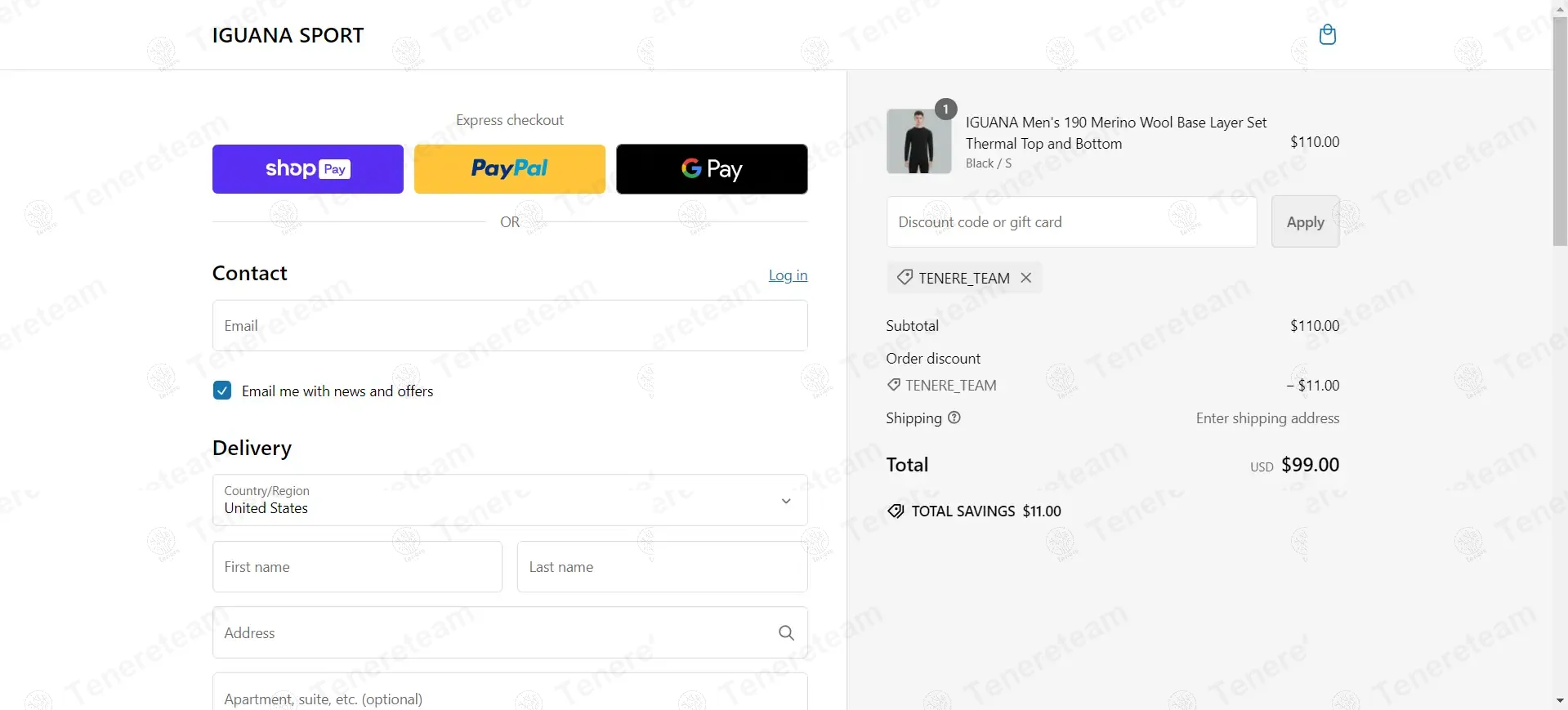 Iguana Sport coupon code: 10% off with TENERE_TEAM. Tested and valid as 11 months ago.