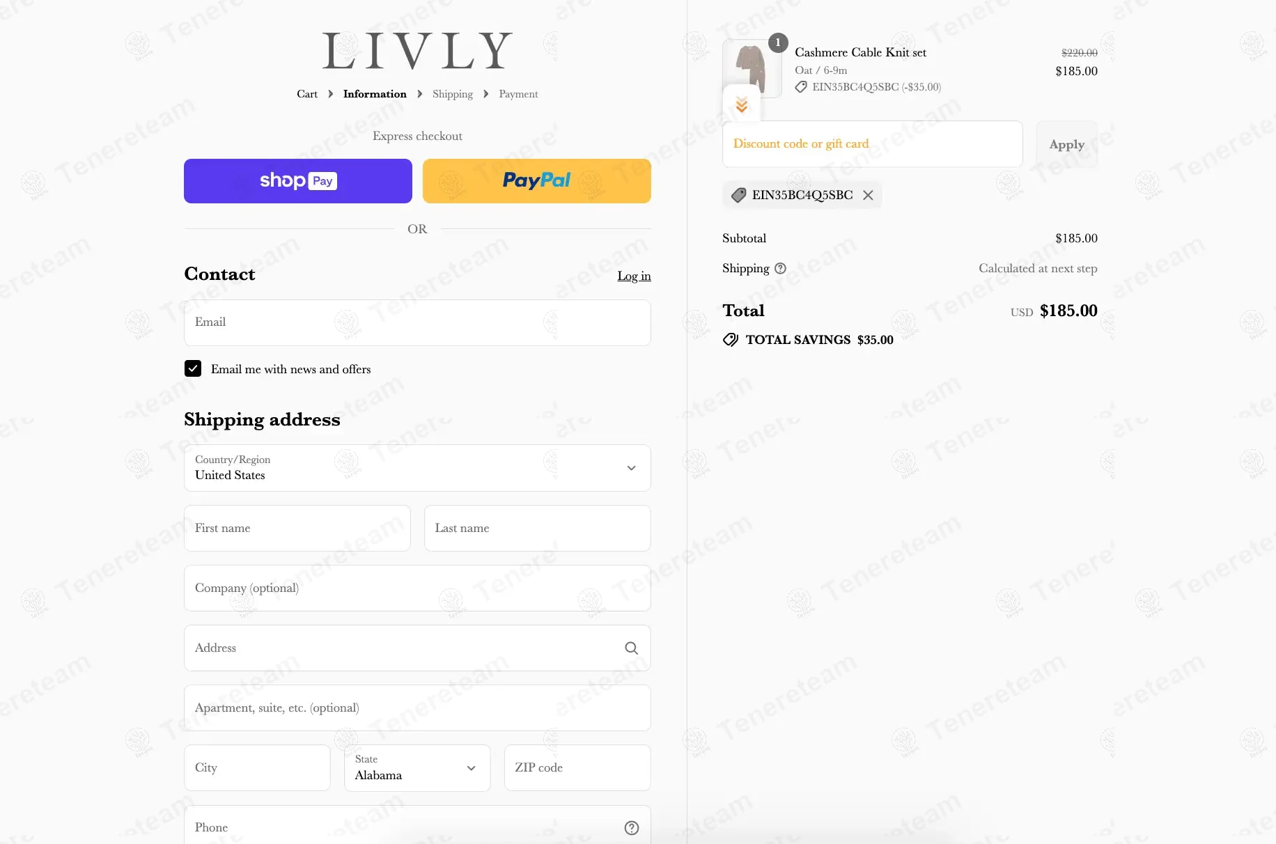 Livlyclothing coupon code: $35 off with EIN35BC4Q5SBC. Tested and valid as 11 months ago.