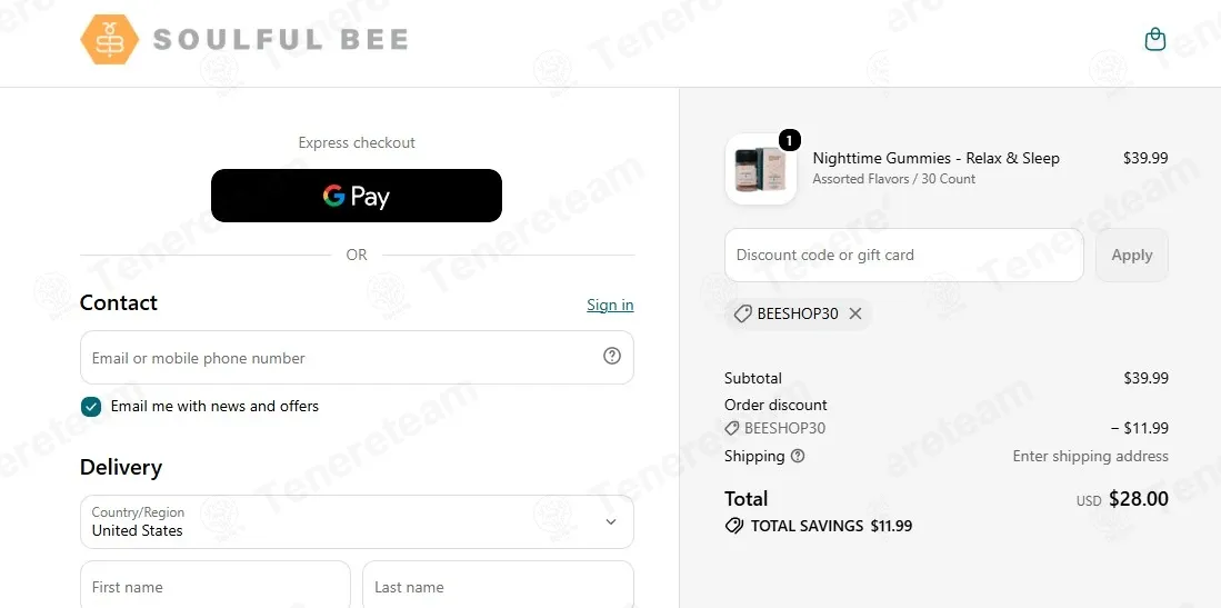 Soulfulbee coupon code: 30% off with BEESHOP30. Tested and valid as 1 week ago.