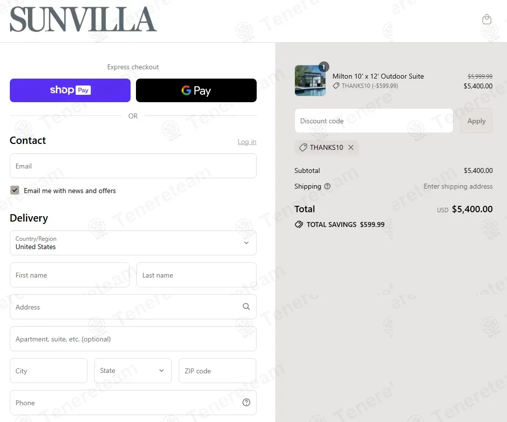 Villa Outdoors coupon code: 10% off with THANKS10. Tested and valid as 9 months ago.