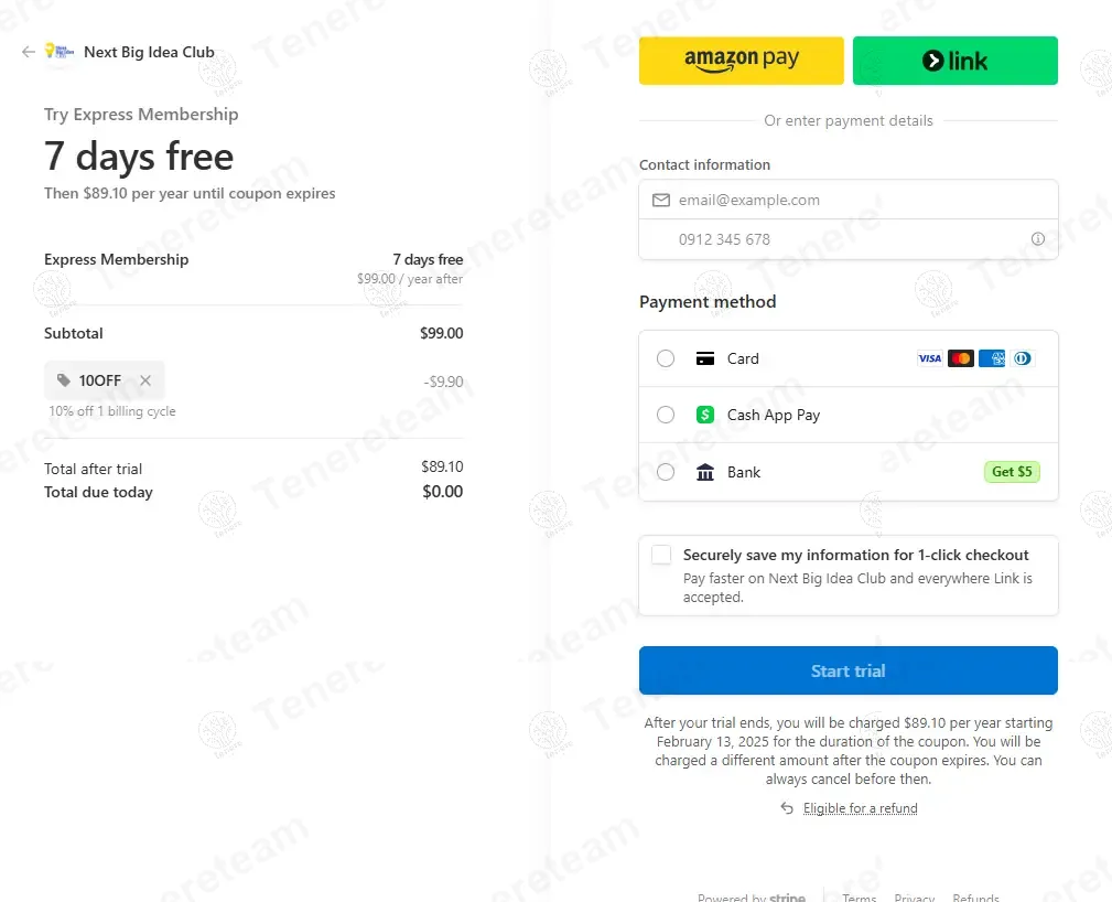 Nextbigideaclub coupon code: 10% off with 10off. Tested and valid as 1 year ago.