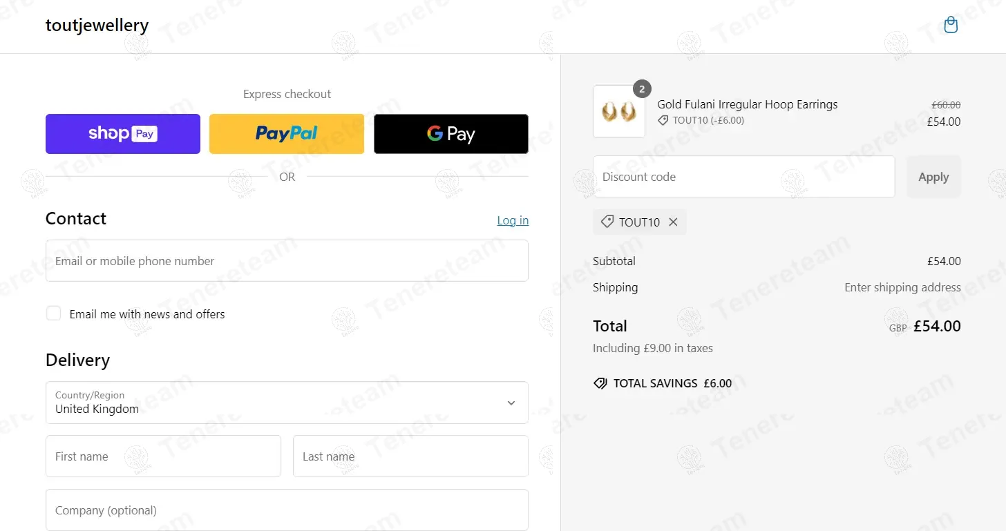 Tout Jewellery coupon code: 10% off with TOUT10. Tested and valid as 1 year ago.