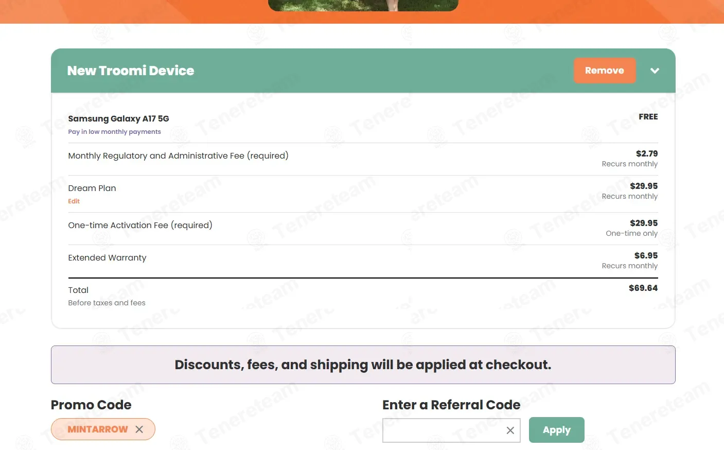 Troomi coupon code: 100% off with MINTARROW. Tested and valid as 1 day ago.