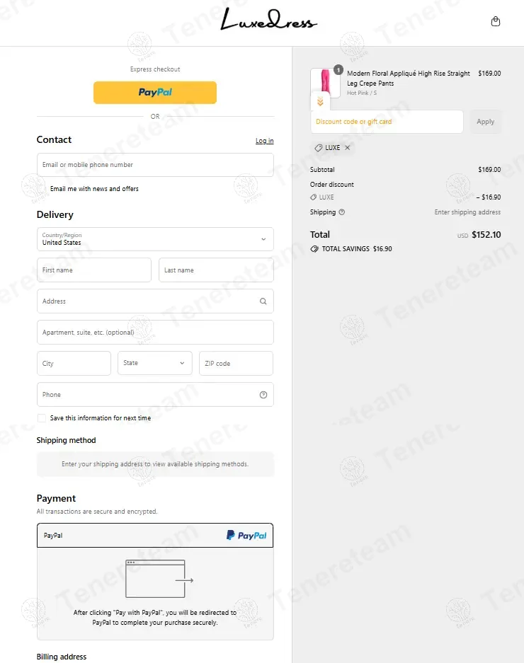 Luxedress coupon code: 10% off with LUXE. Tested and valid as 8 months ago.
