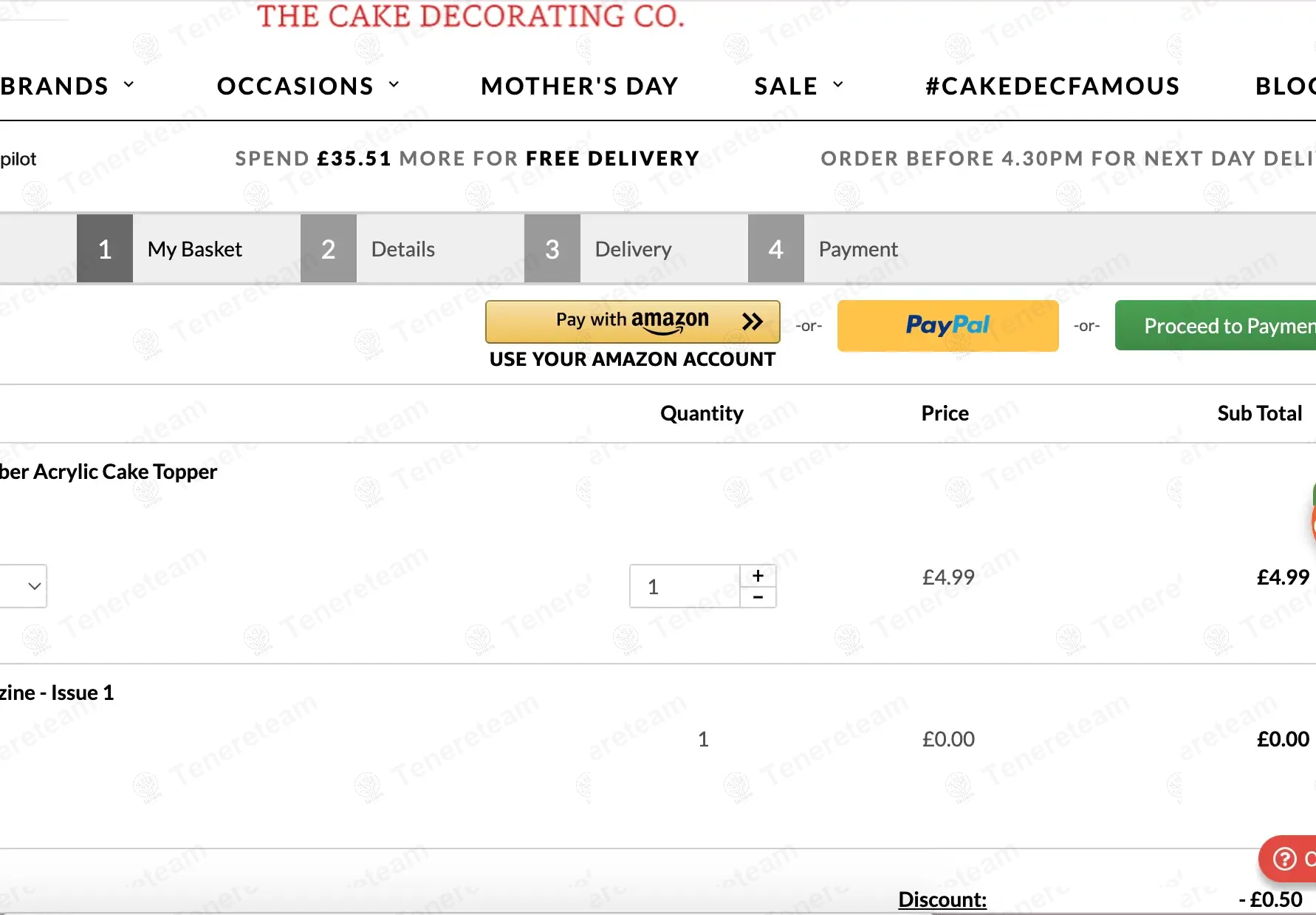 The Cake Decorating Company UK coupon code: 10% off with CAKEAFF10. Tested and valid as 1 year ago.