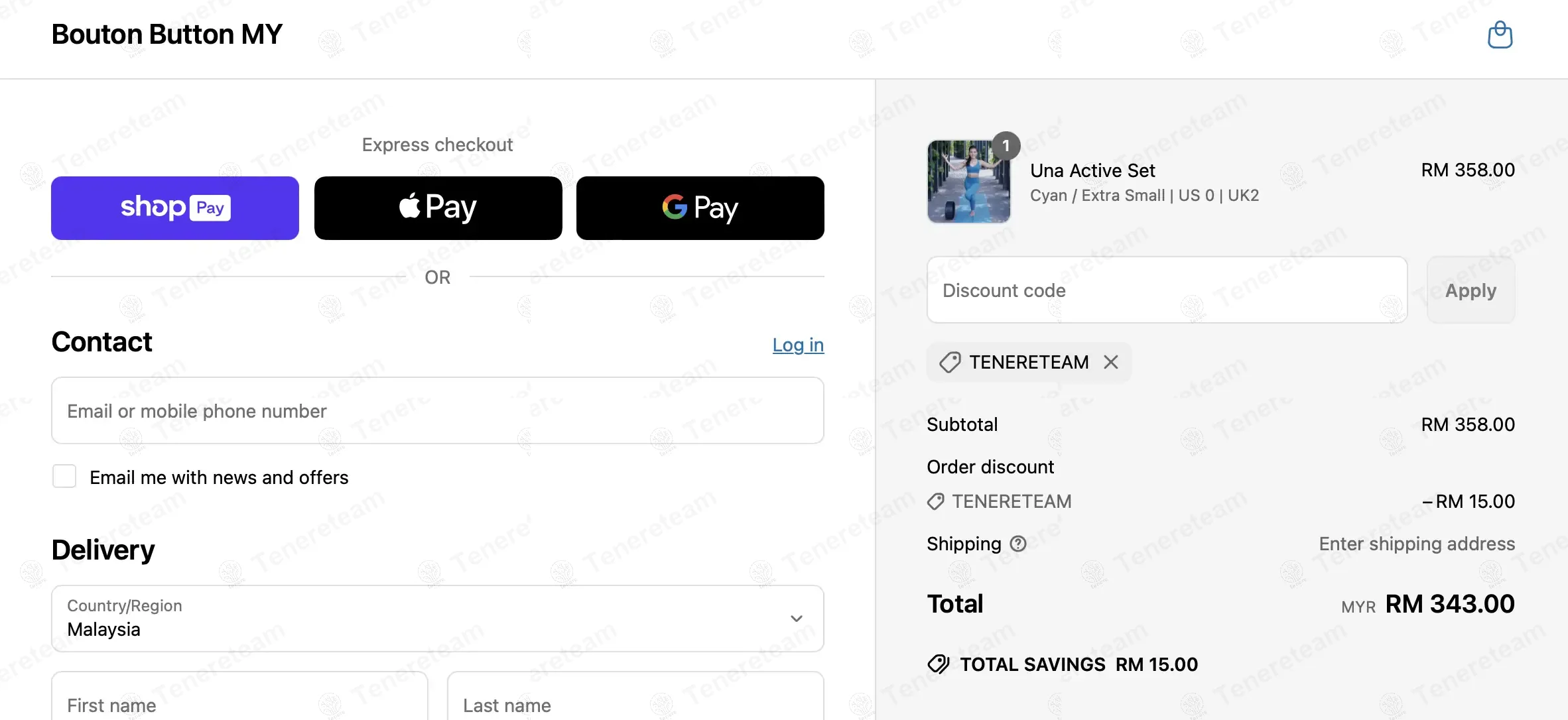 Button Intl Malaysia coupon code: RM15 off with TENERETEAM. Tested and valid as 1 year ago.
