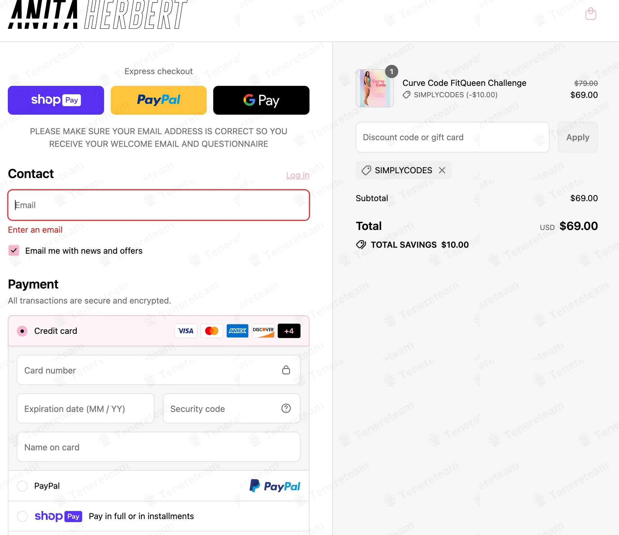 Anita Herbert coupon code: $10 off with GIFTHEART3. Tested and valid as 1 month ago.