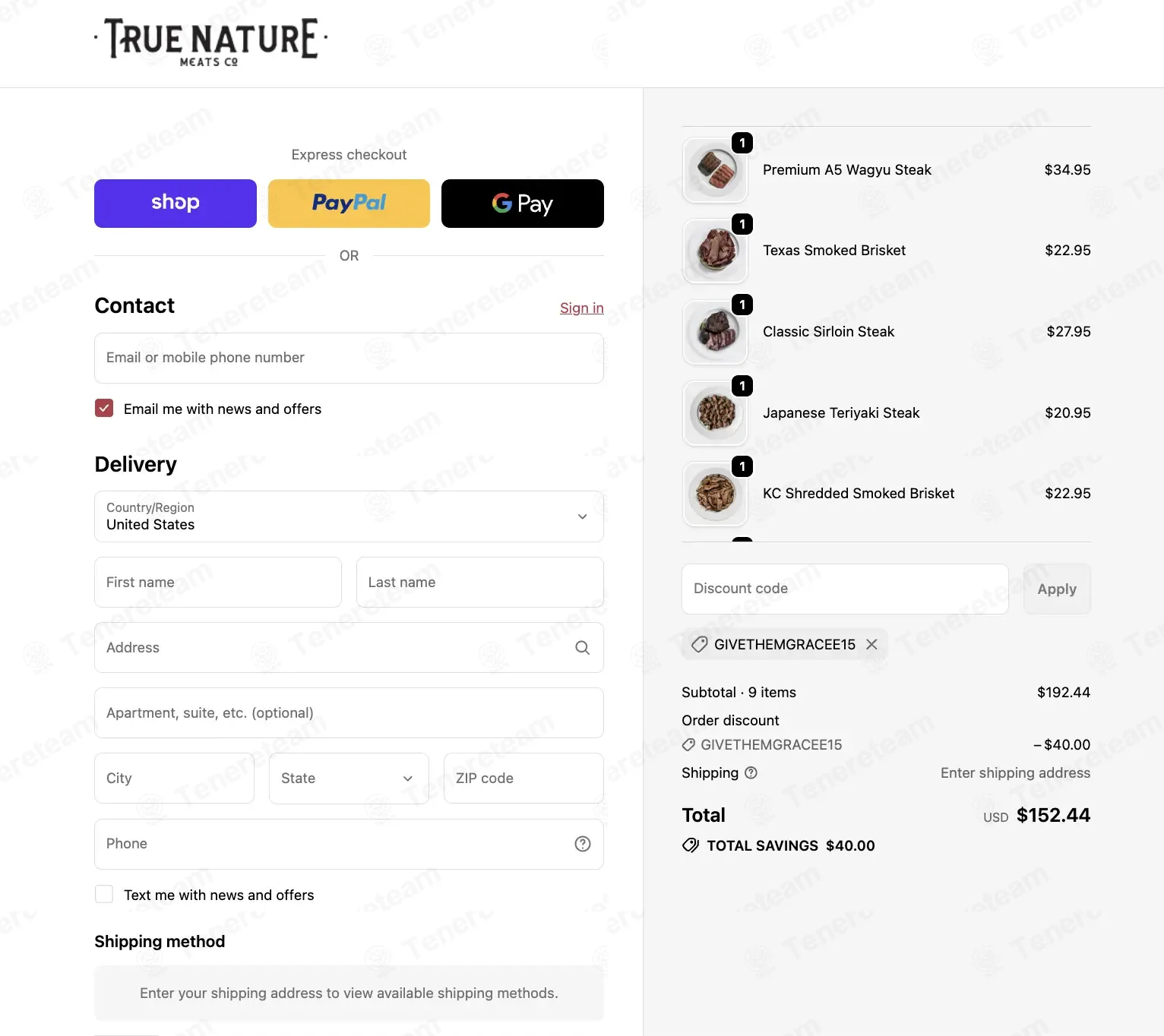 True Nature Meats coupon code: $15 off with GIVETHEMGRACEE15. Tested and valid as 1 month ago.