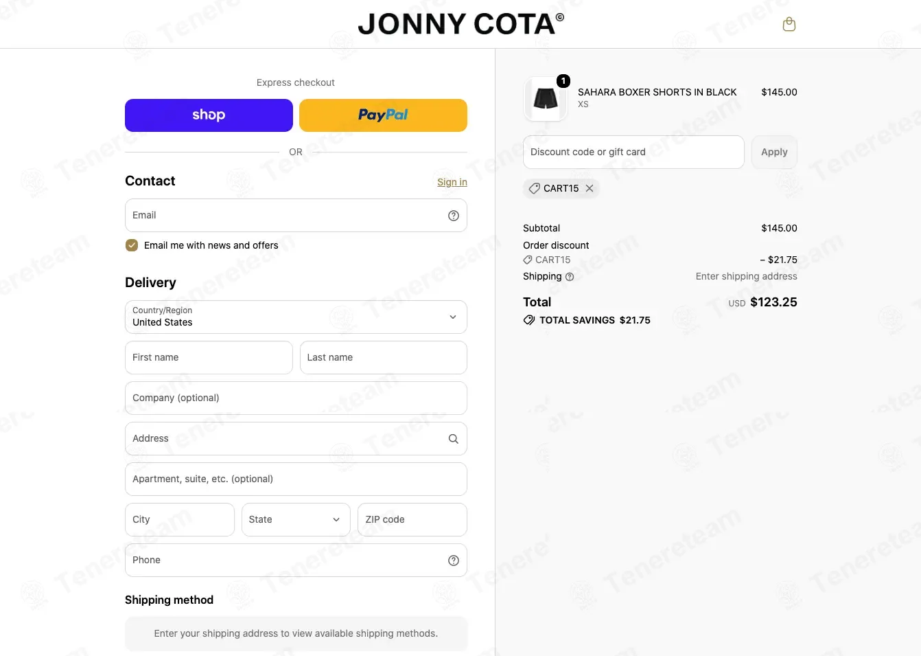 Jonnycota coupon code re-checked and confirmed working at checkout