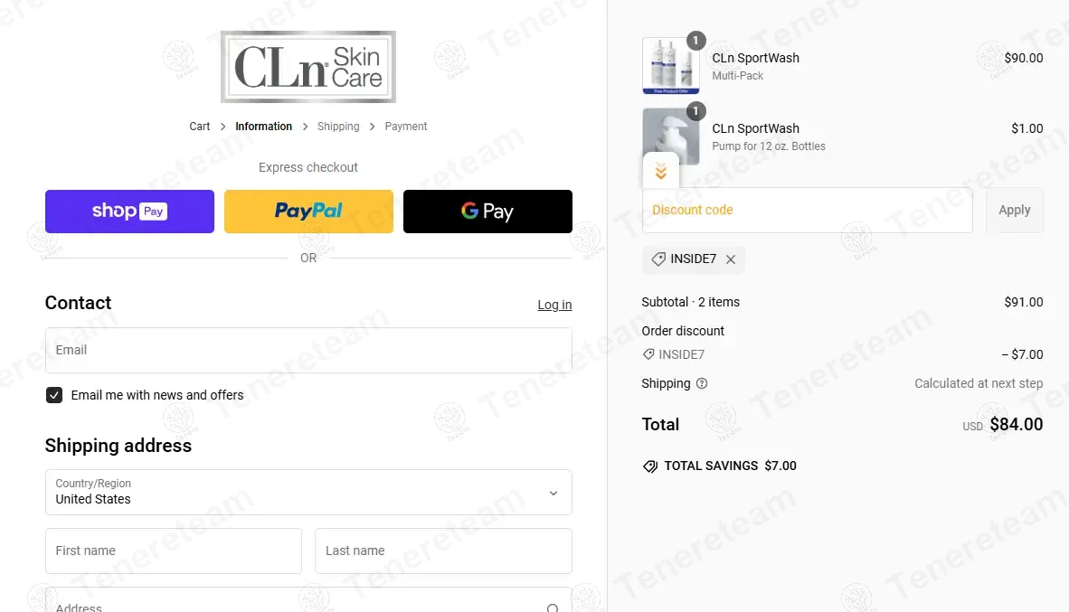 Cln Skin Care coupon code: $7 off with INSIDE7. Tested and valid as 1 year ago.