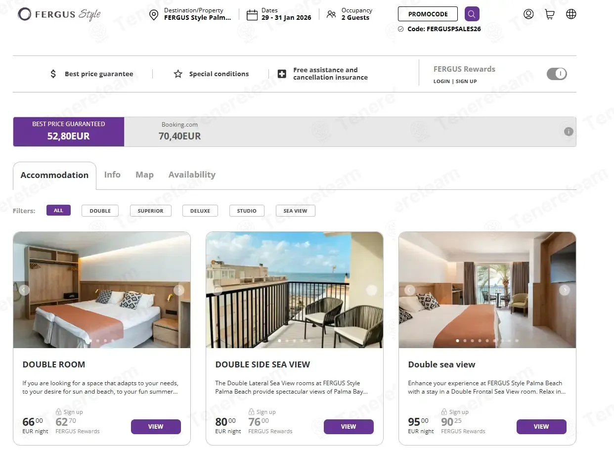 FERGUS Hotels coupon code: 30% off with WELCOMEBACK26. Tested and valid as 2 months ago.