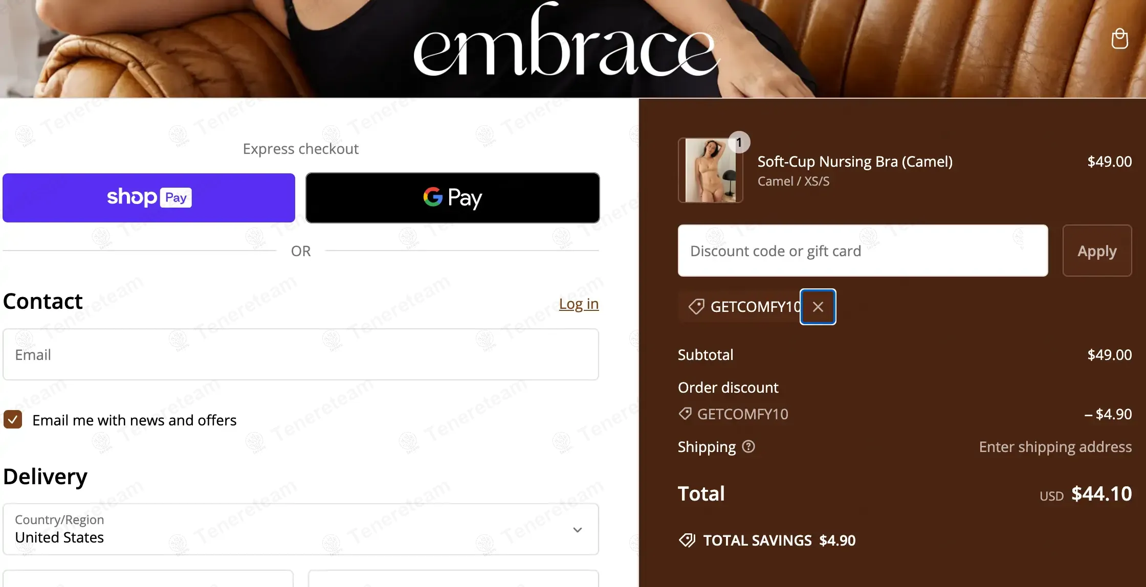 We Are Embrace apply coupon code