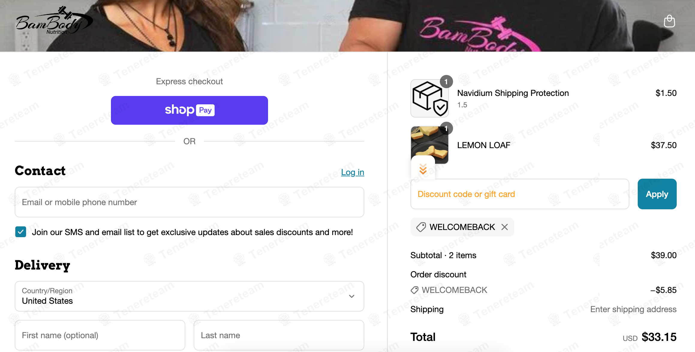 BamBody Nutrition coupon code: 15% off with WELCOMEBACK. Tested and valid as 8 months ago.
