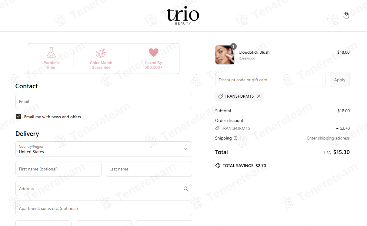 The Brow Trio coupon code: 15% off with TRANSFORM15. Tested and valid as 1 year ago.