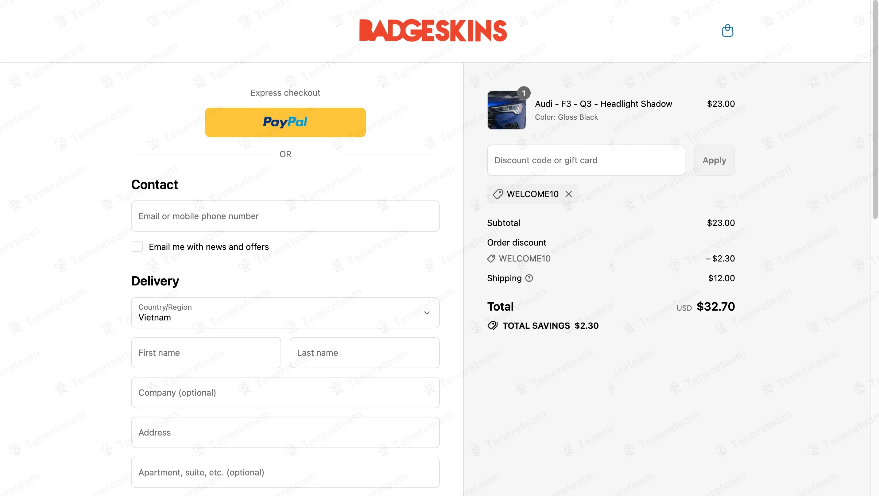 Badgeskins coupon code: 10% off with WELCOME10. Tested and valid as 9 months ago.