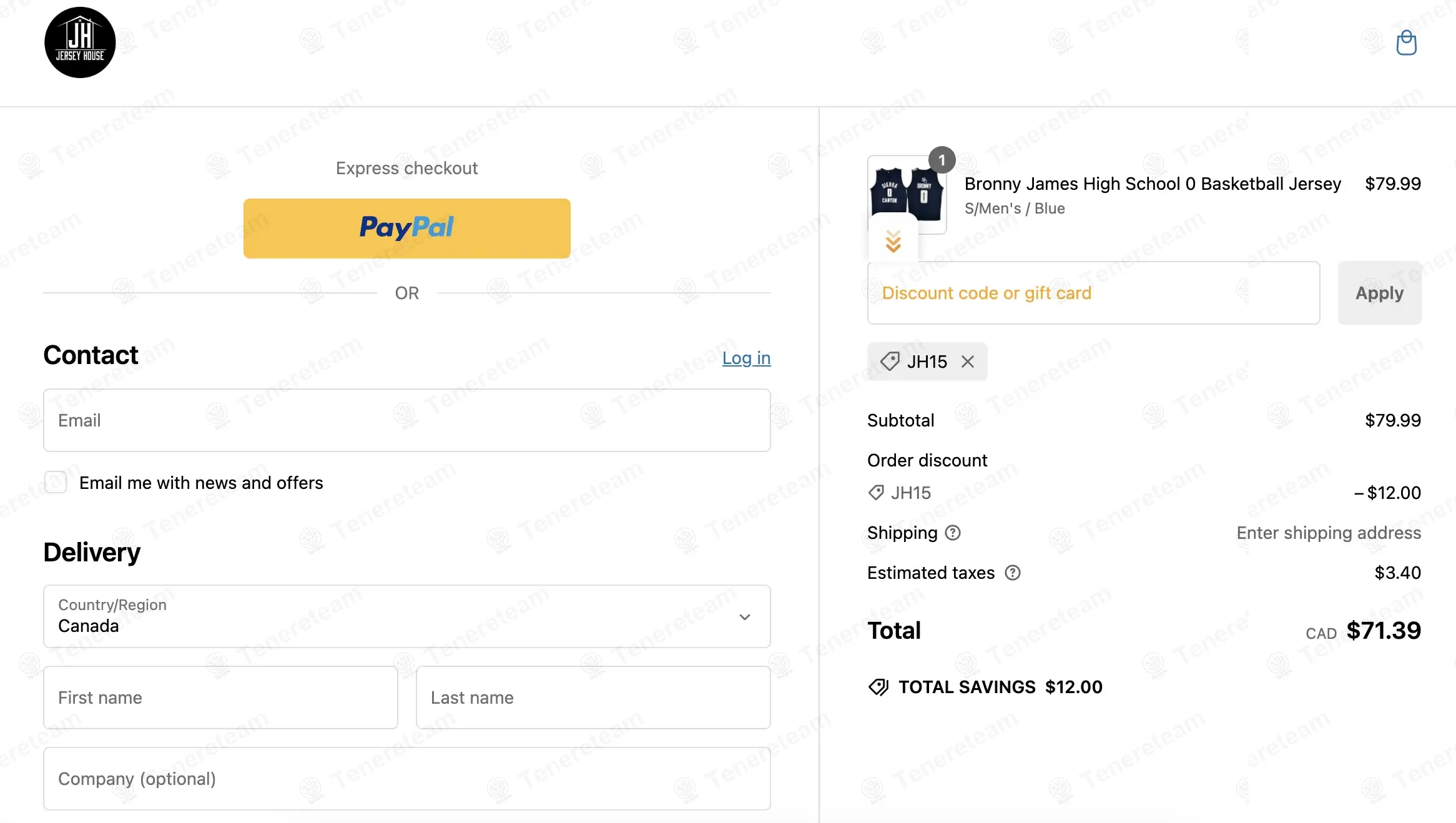 Jersey House Canada coupon code: 15% off with JH15. Tested and valid as 1 year ago.