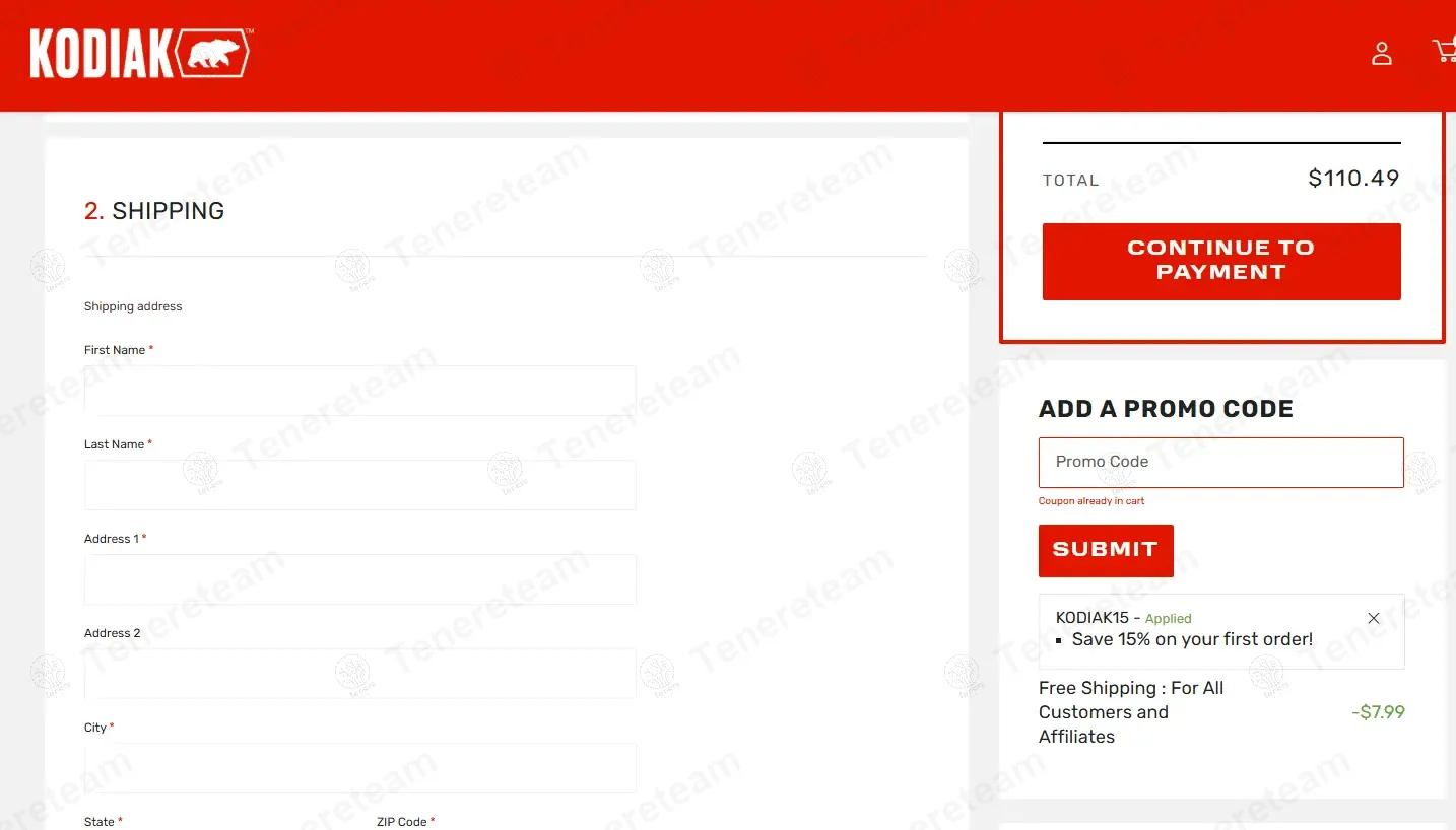 Kodiak Boots coupon code: 15% off with KODIAK15. Tested and valid as 1 year ago.