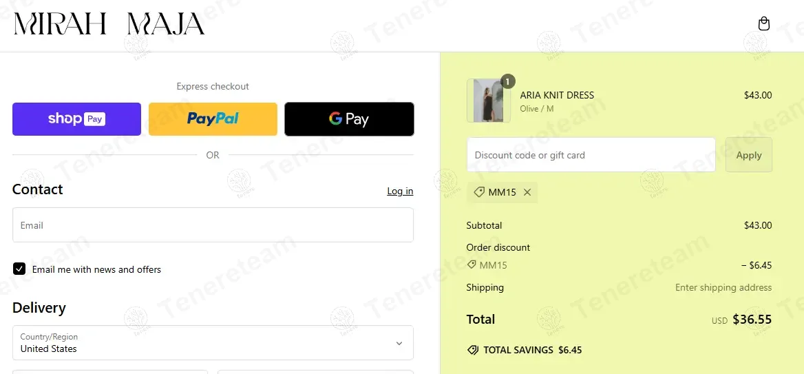 Mirah Maja coupon code: 15% off with MM15. Tested and valid as 1 year ago.
