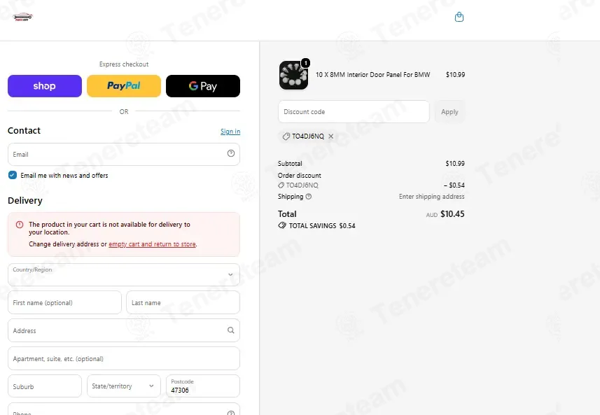 Parts City Australia coupon code: 5% off with TO4DJ6NQ. Tested and valid as 1 month ago.