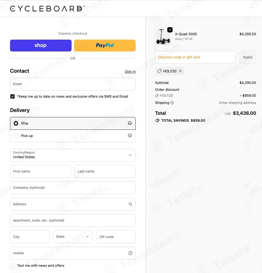 Cycleboard coupon code: 20% off with HOLY20. Tested and valid as 2 months ago.