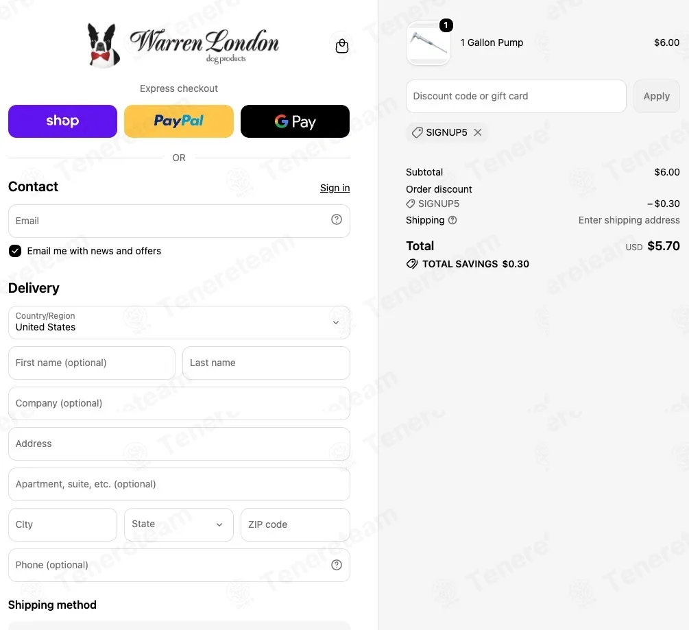 Warren London coupon code: 5% off with SIGNUP5. Tested and valid as 1 month ago.