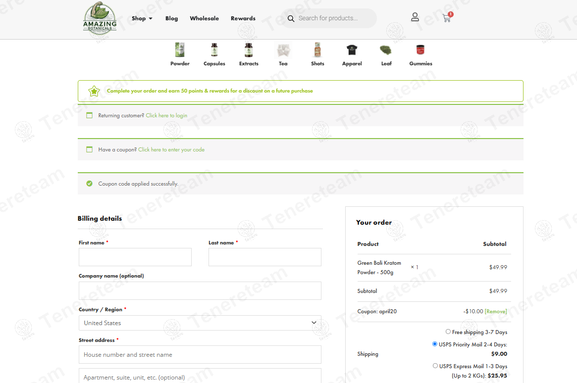 Amazing Botanicals coupon code: 20% off with April20. Tested and valid as 7 months ago.