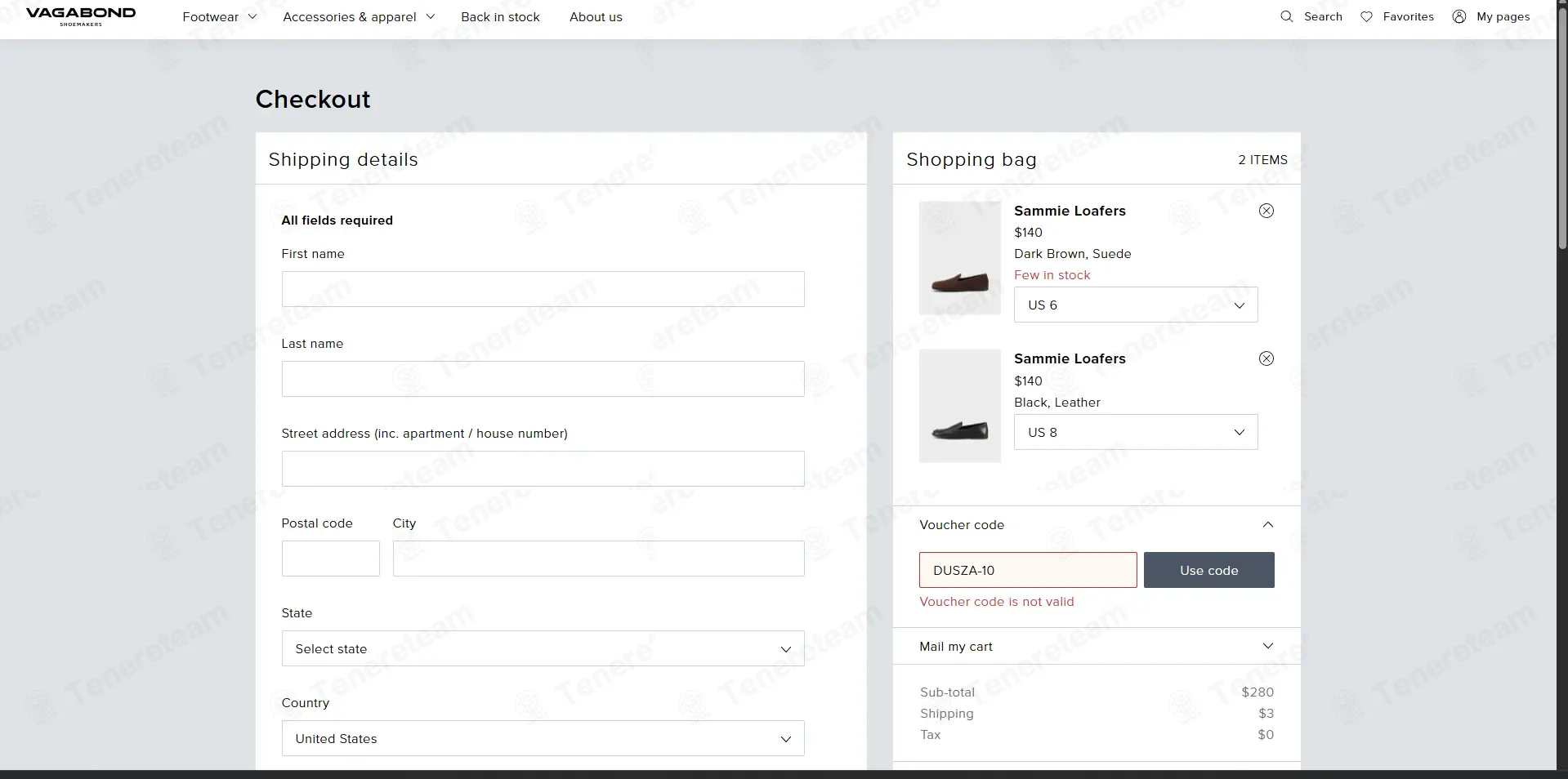 Vagabond coupon code: 10% off with DUSZA-10. Tested and valid as 1 week ago.