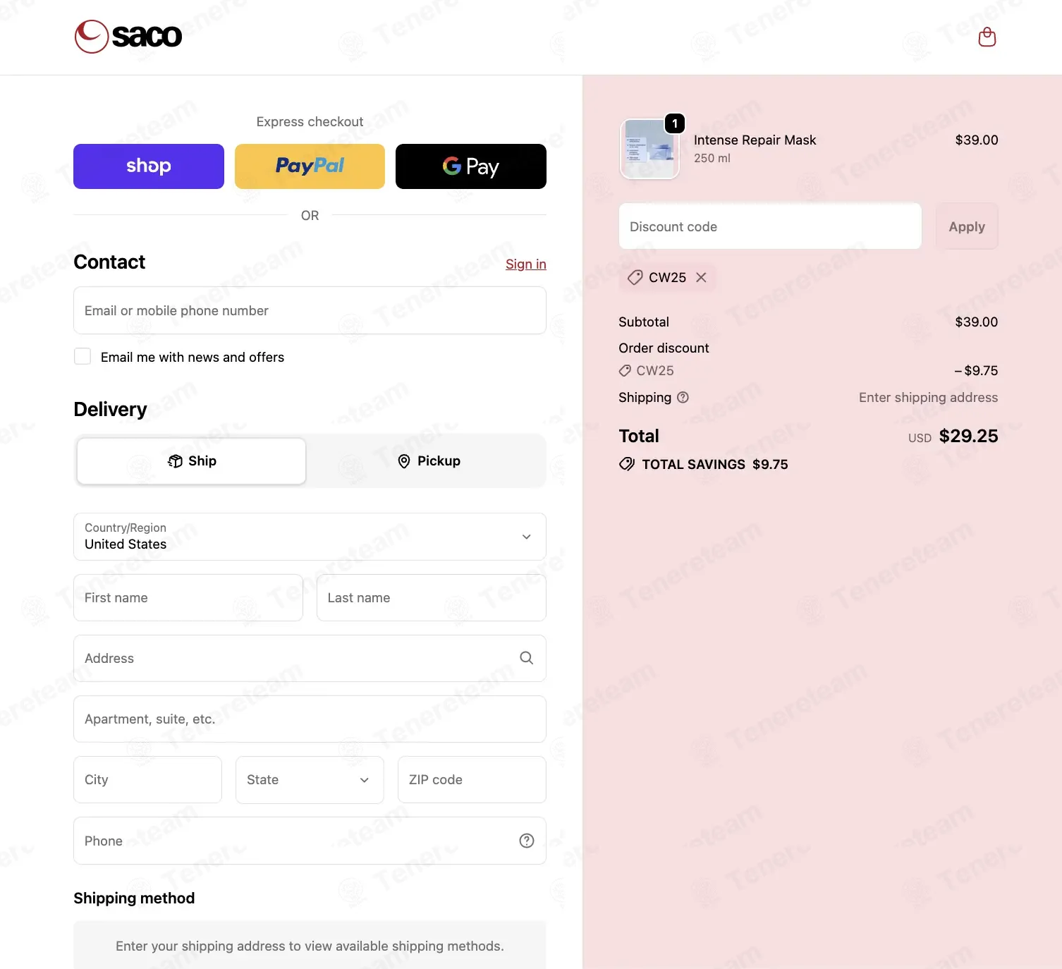 Saco Hair coupon code: 25% off with CW25. Tested and valid as 3 months ago.