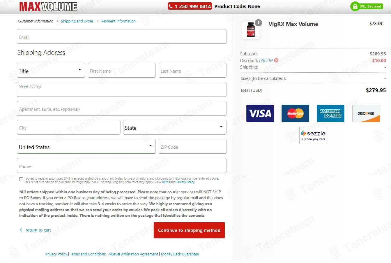 VigRX Max Volume coupon code: $10 off with OFFER10. Tested and valid as 1 month ago.