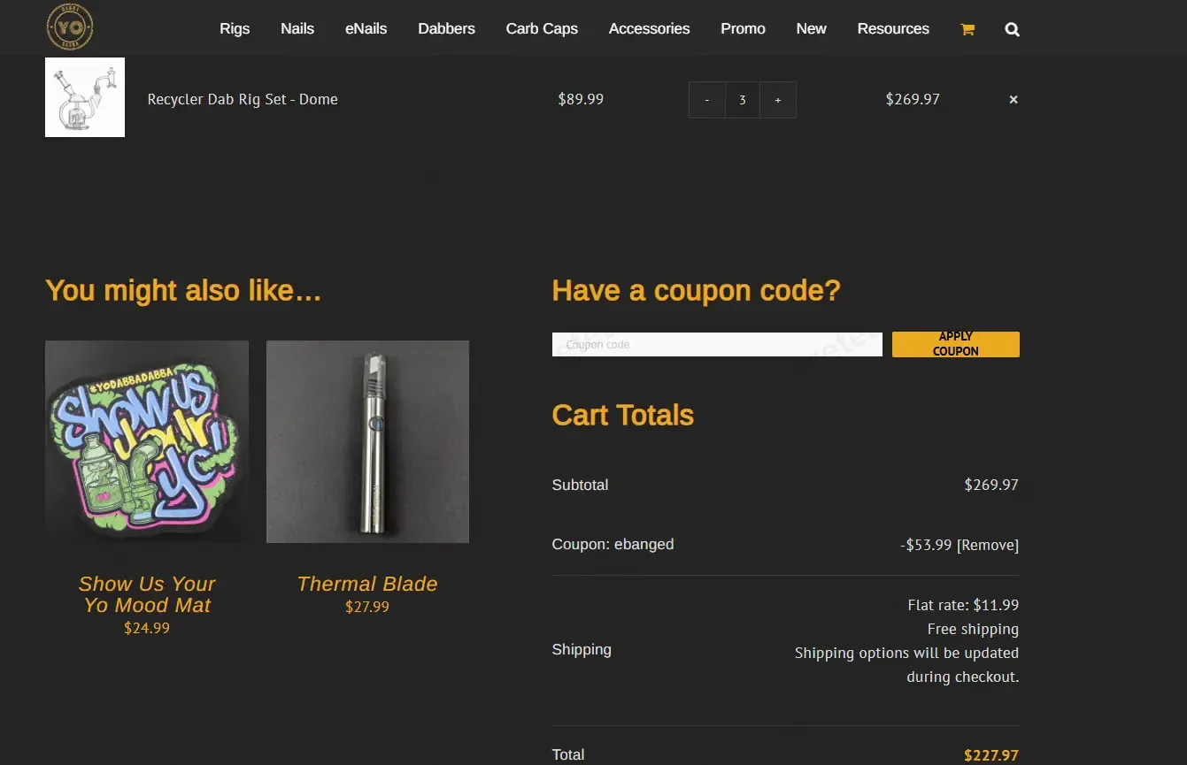 Yo Dabba Dabba coupon code: 20% off with EBANGED. Tested and valid as 1 year ago.