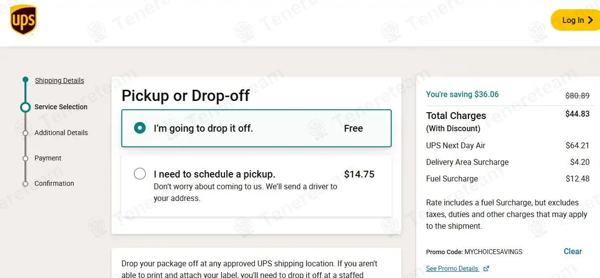 UPS coupon code: 25% off with MYCHOICESAVINGS. Tested and valid as 1 year ago.