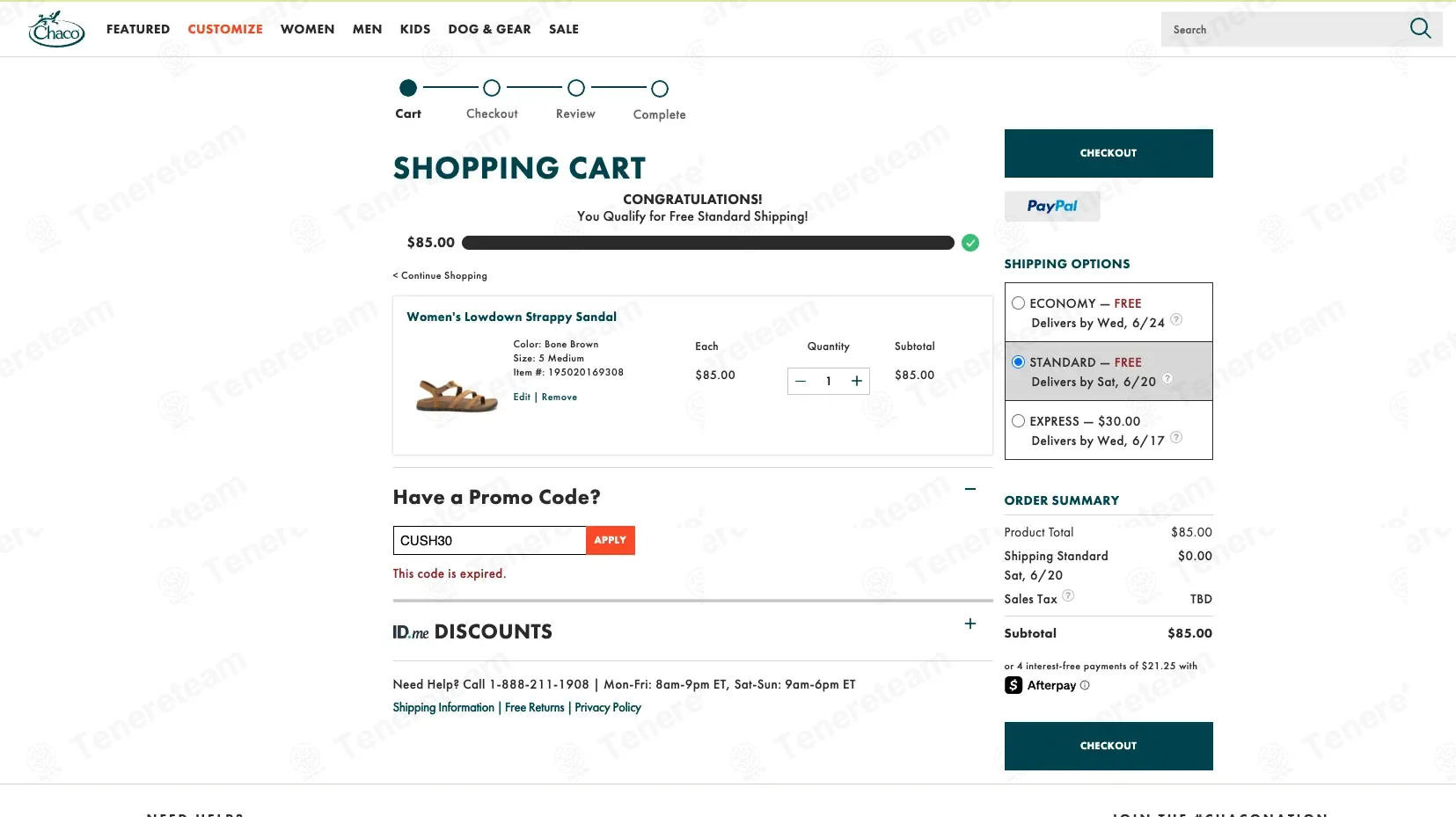 Chaco coupon code: 30% off with CUSHZ30. Tested and valid as 1 month ago.