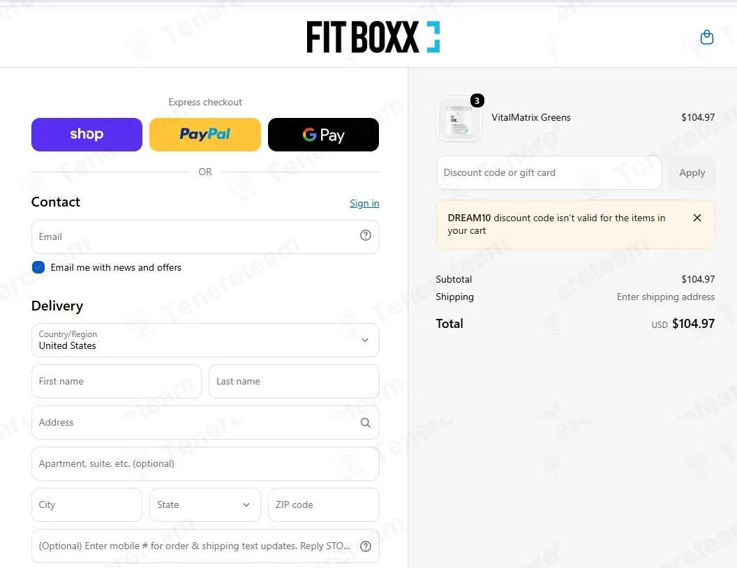 The Fit Boxx coupon code: 10% off with DREAM10. Tested and valid as 1 month ago.
