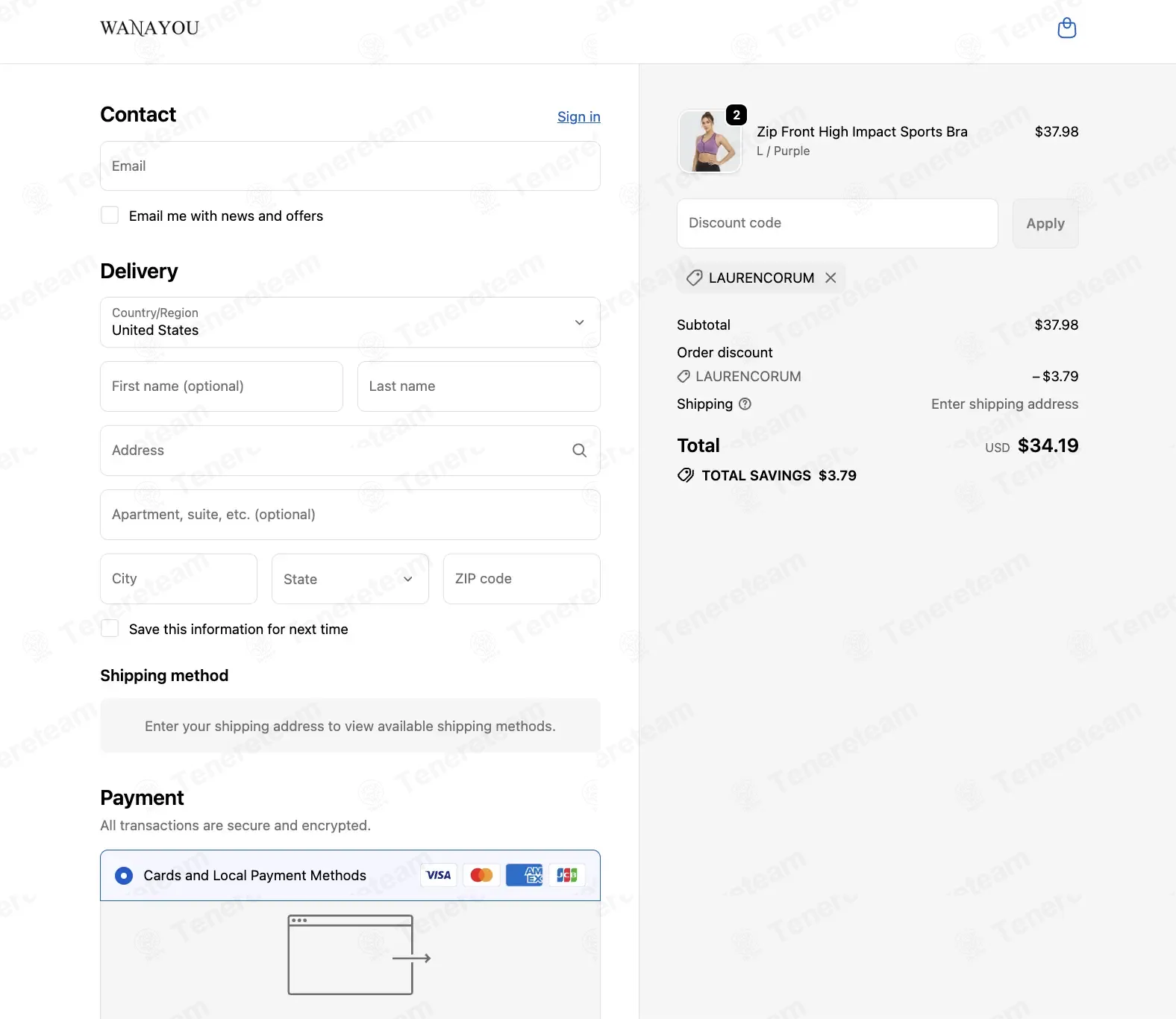 Wanayou apply coupon code
