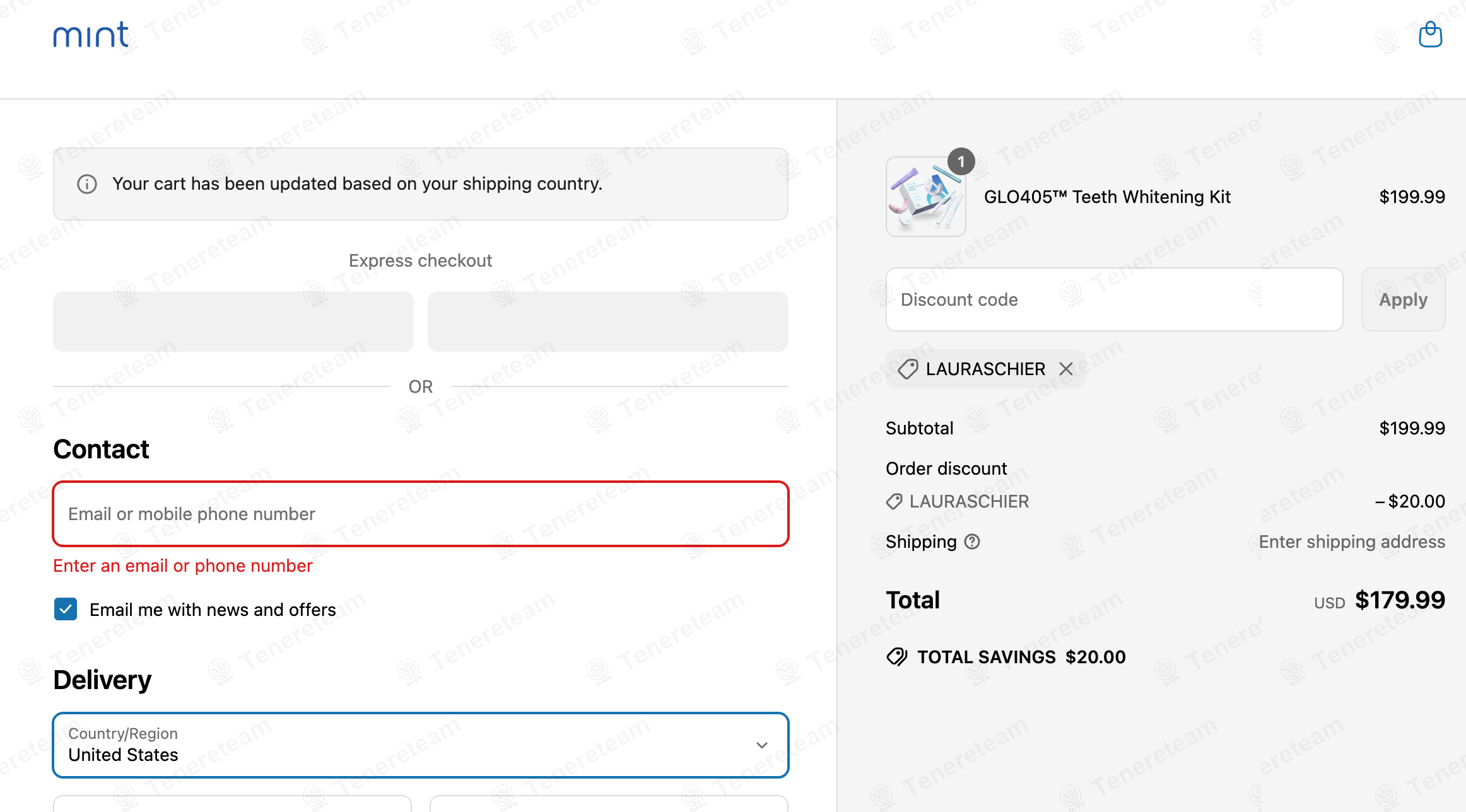 Mint Teeth Whitening coupon code: 10% off with LAURASCHIER. Tested and valid as 1 year ago.
