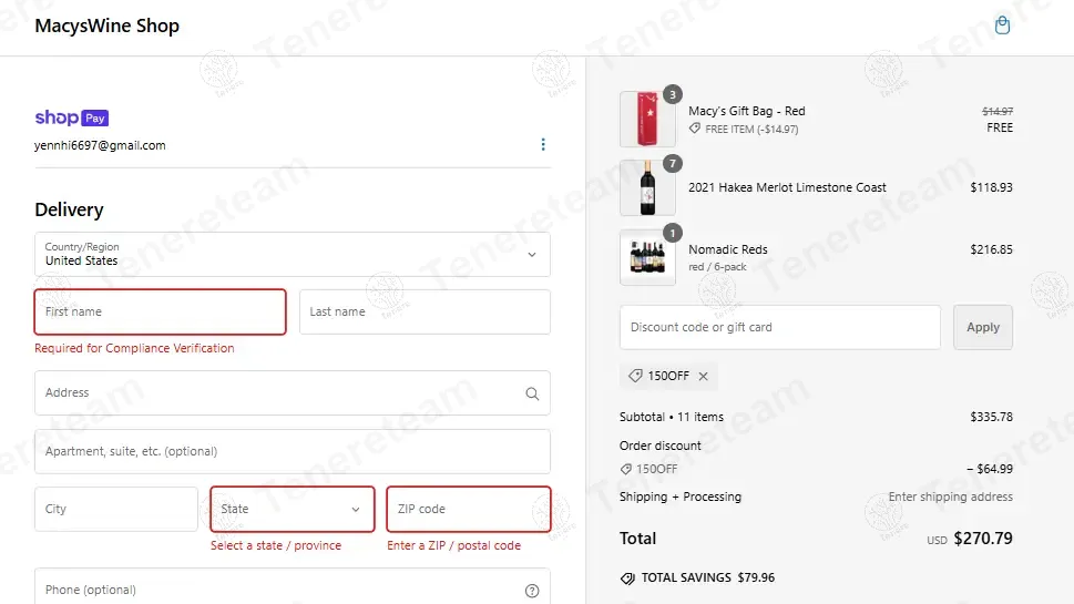 Macy's Wine Shop coupon code: 15% off with 150OFF. Tested and valid as 1 year ago.