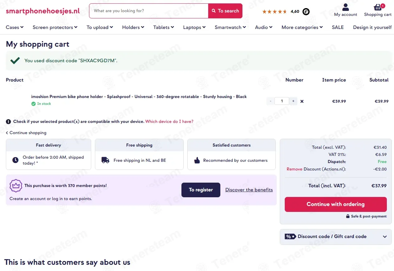 Smartphonehoesjes NL coupon code: 5% off with SHXAC9GD7M. Tested and valid as 8 months ago.