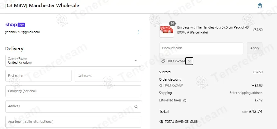 Manchester Wholesale UK coupon code: 5% off with FIVE1752MW. Tested and valid as 11 months ago.