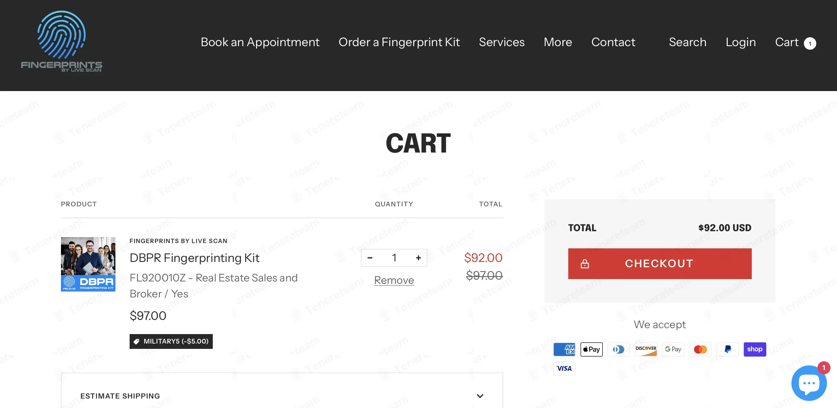 Fingerprints By Live Scan coupon code: $5 off with MILITARY5. Tested and valid as 1 month ago.