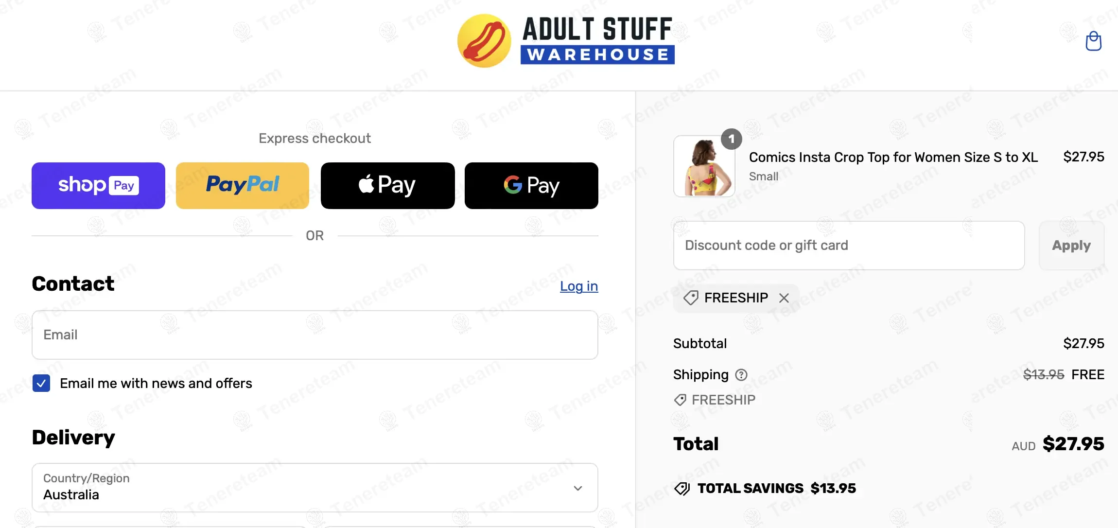 Adult Stuff Warehouse coupon code: Sale off with FREESHIP. Tested and valid as 1 year ago.