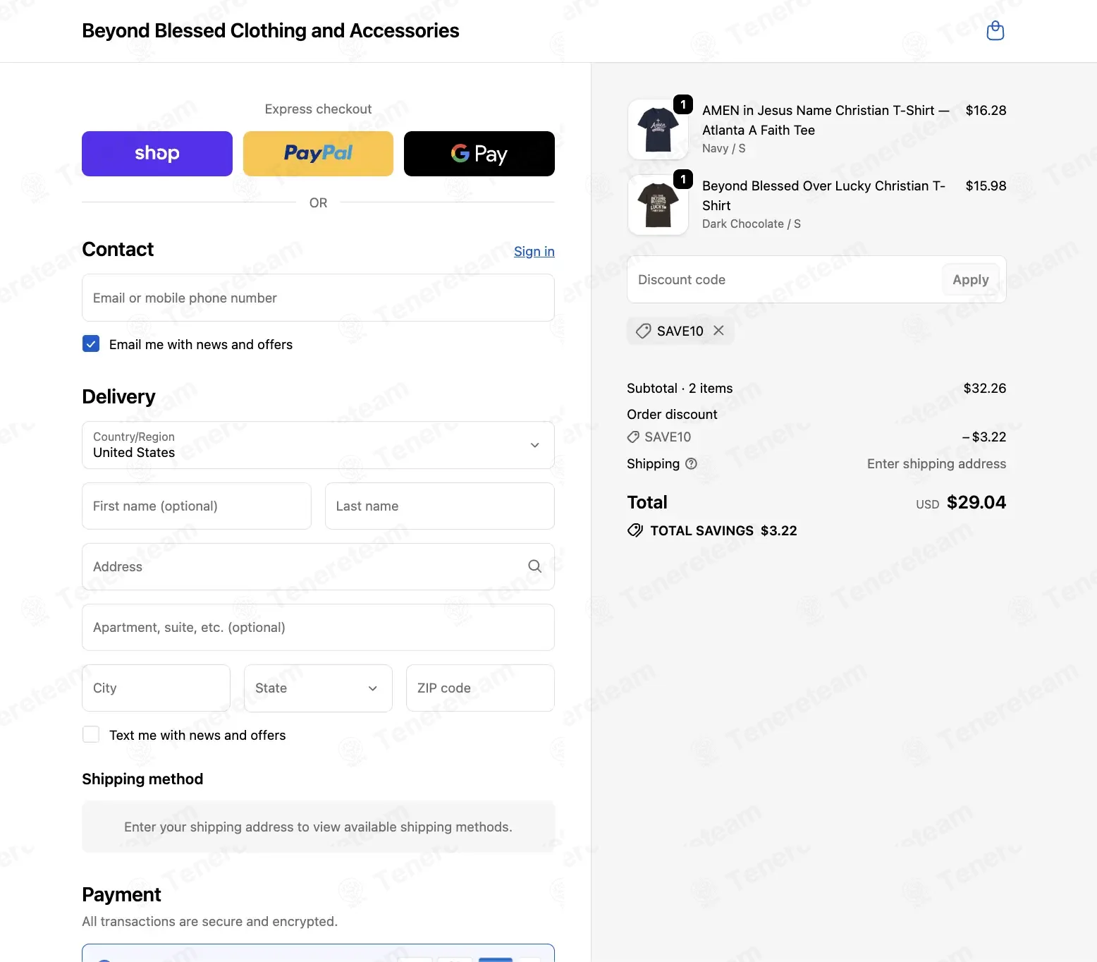 Beyond Blessed Accessories coupon code: 10% off with SAVE10. Tested and valid as 2 months ago.