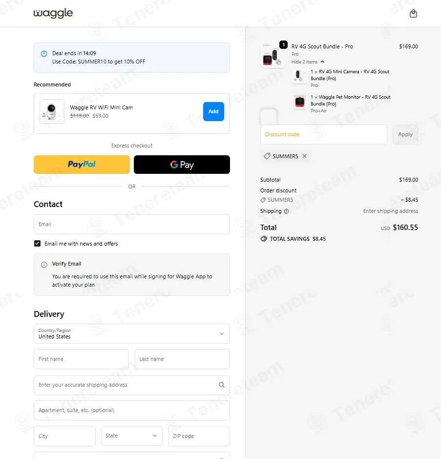 My Waggle coupon code: 5% off with SUMMER5. Tested and valid as 1 day ago.