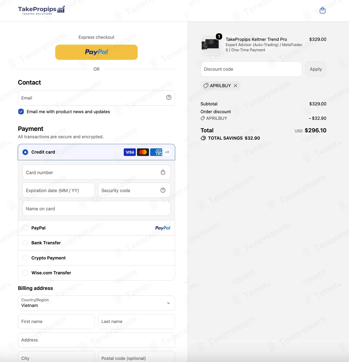 Take Pro Pips coupon code verified as working at checkout